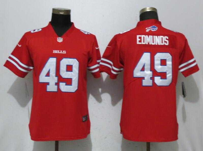 Women Nike Bills 49 Tremaine Edmunds Red Color Rush Limited Jersey,We sell and wholesale Women Nike Bills 49 Tremaine Edmunds Red Color Rush Limited Jersey on line form chian!